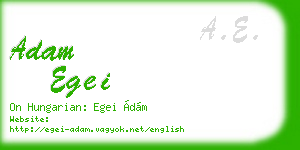adam egei business card